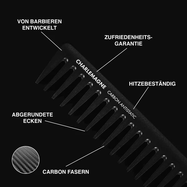 Charlemagne Carbon Styling Haarkamm