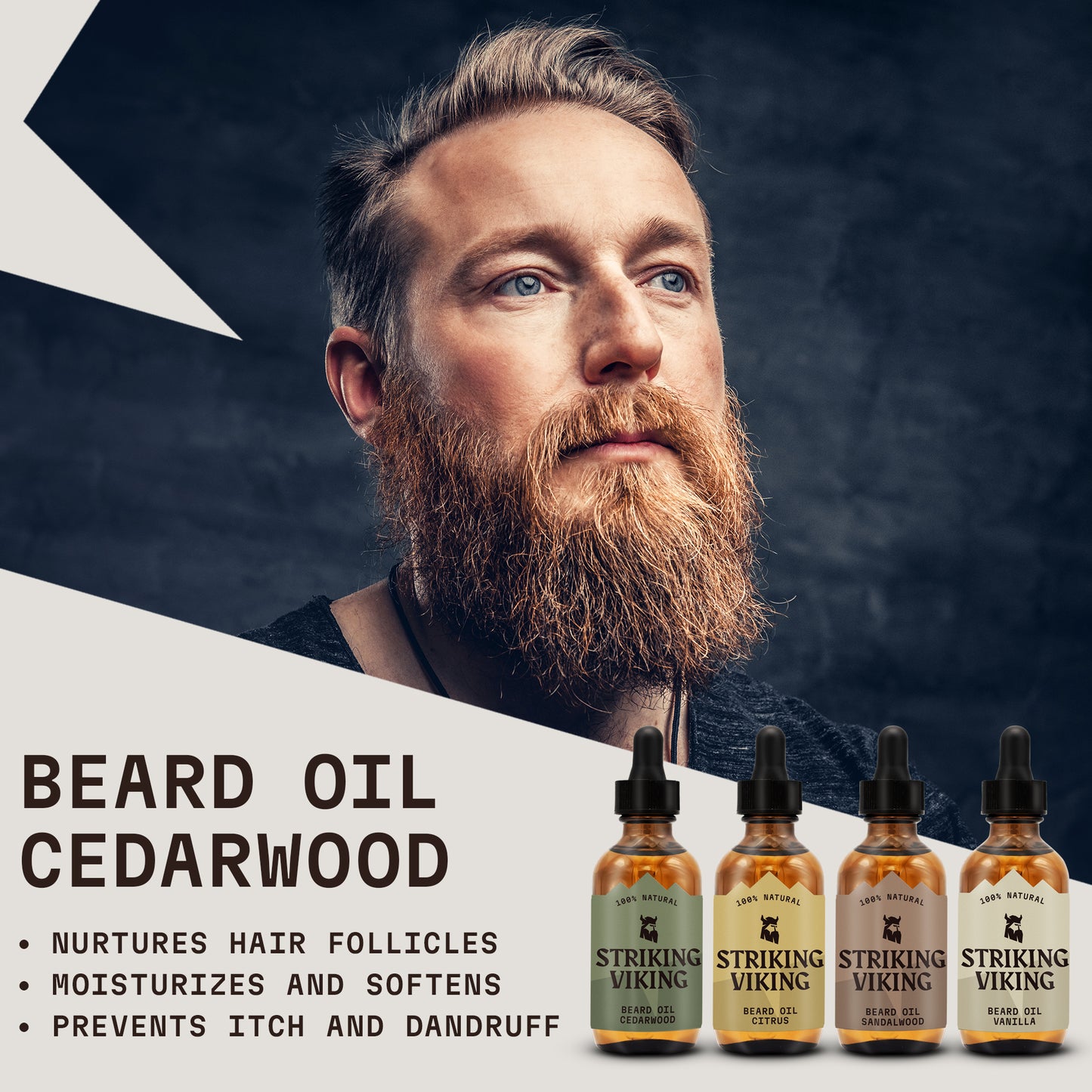 Striking Viking Scented Beard Oil Sampler Pack - Das Kennenlernpaket