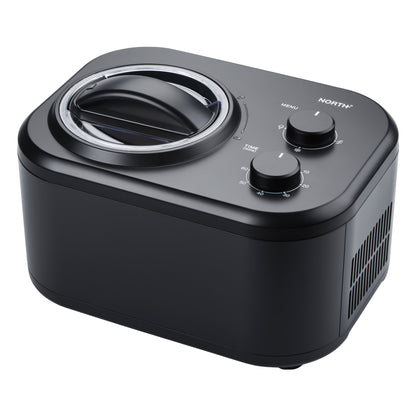 NORTH Eismaschine mit Kompressor 1 Liter – automatische Speiseeismaschine für hausgemachtes Eis, Sorbet und Frozen Yogurt