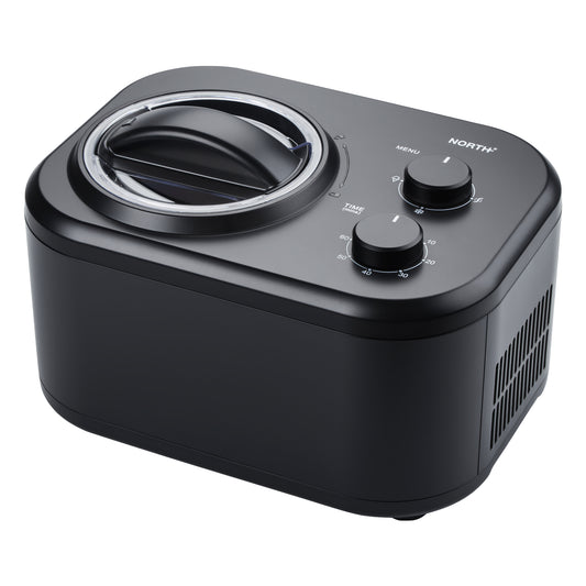 NORTH Eismaschine mit Kompressor 1 Liter – automatische Speiseeismaschine für hausgemachtes Eis, Sorbet und Frozen Yogurt