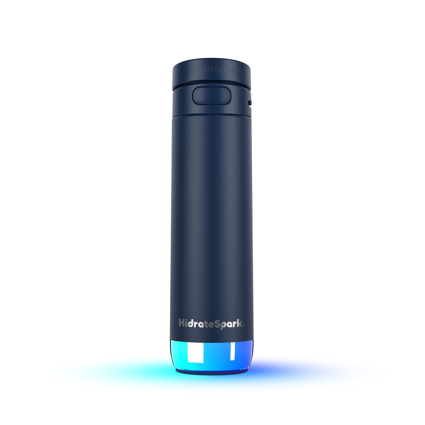 HidrateSpark PRO 2 Intelligente Flasche 21 oz.(620ml) Strohhalm - Blau (Navy)