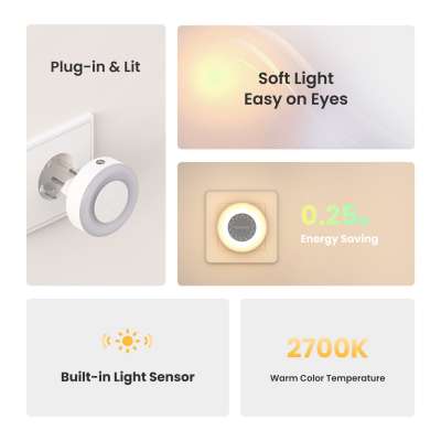 YEELIGHT Plug-in Lichtsensor Nachtlicht Lite Type C