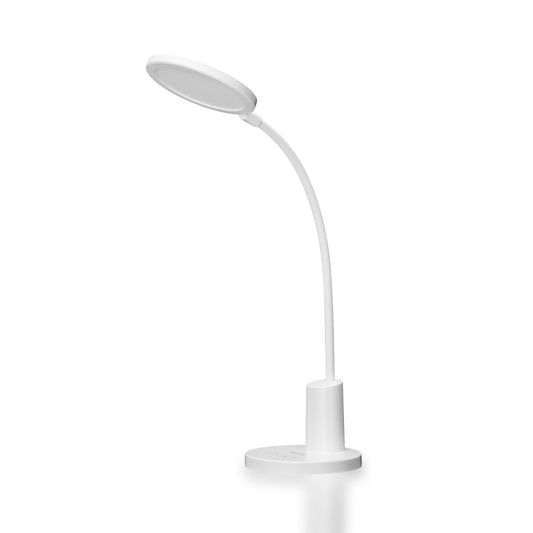 Yeelight LED Schreibtischlampe in Weiß – minimalistische Tischlampe mit flexiblem Schwanenhals