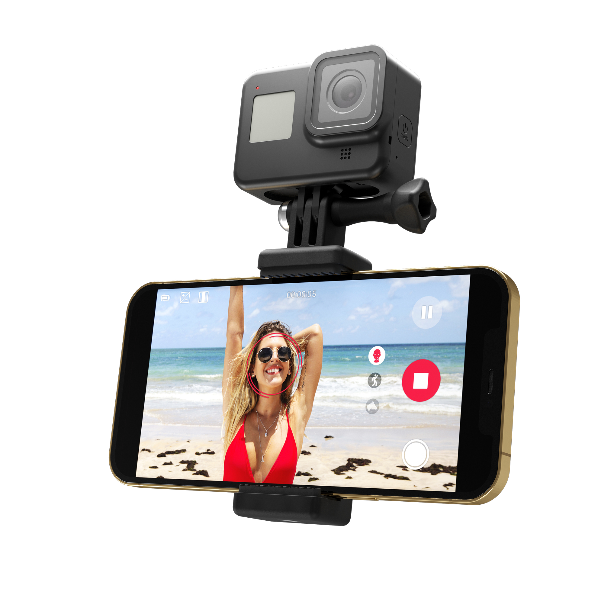 Mobile Action Camera Pivo Action Mount - additional mount for action cam – Planet Newbie