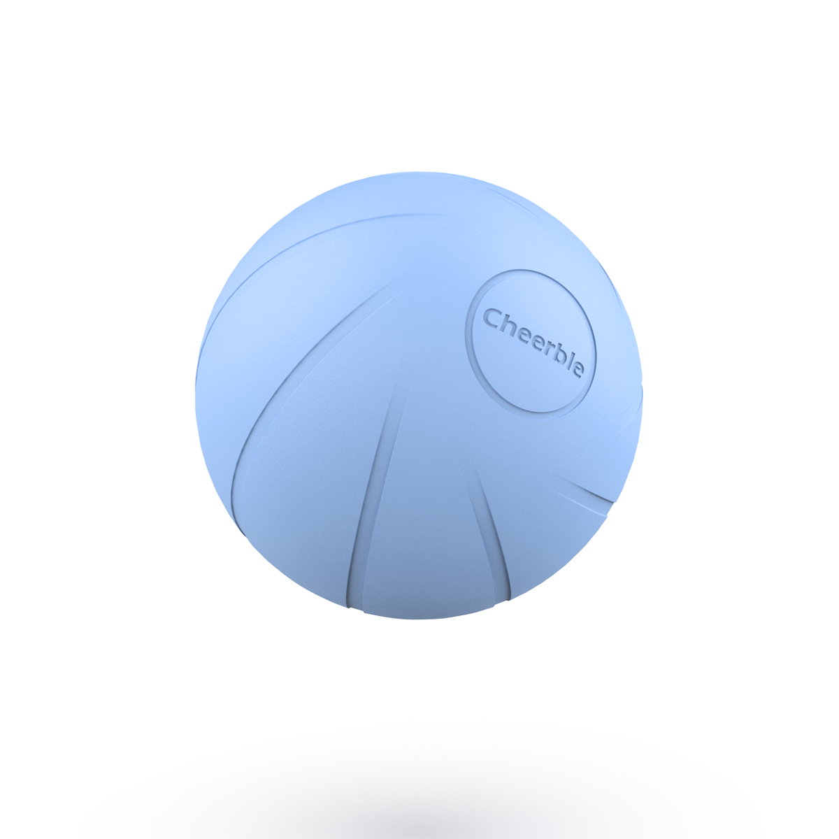 Blauer, interaktiver Haustierball Cheerble Wicked Ball SE mit strukturierter Oberfläche – für selbstständige Bewegung, Spielspaß und Beschäftigung.