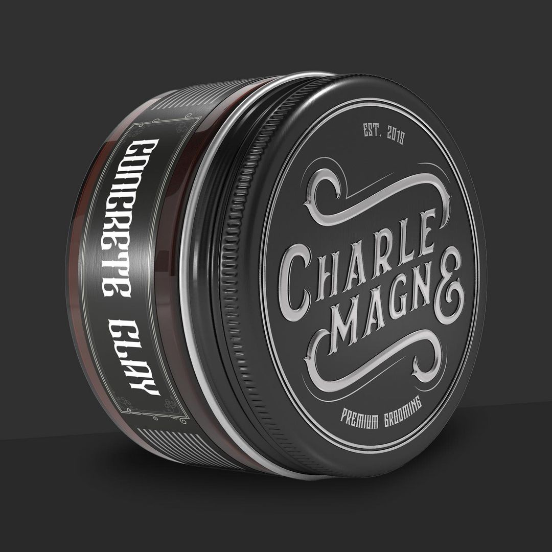 Charlemagne Concrete Clay Pomade – Starker Halt mit mattem Finish (100 ml)