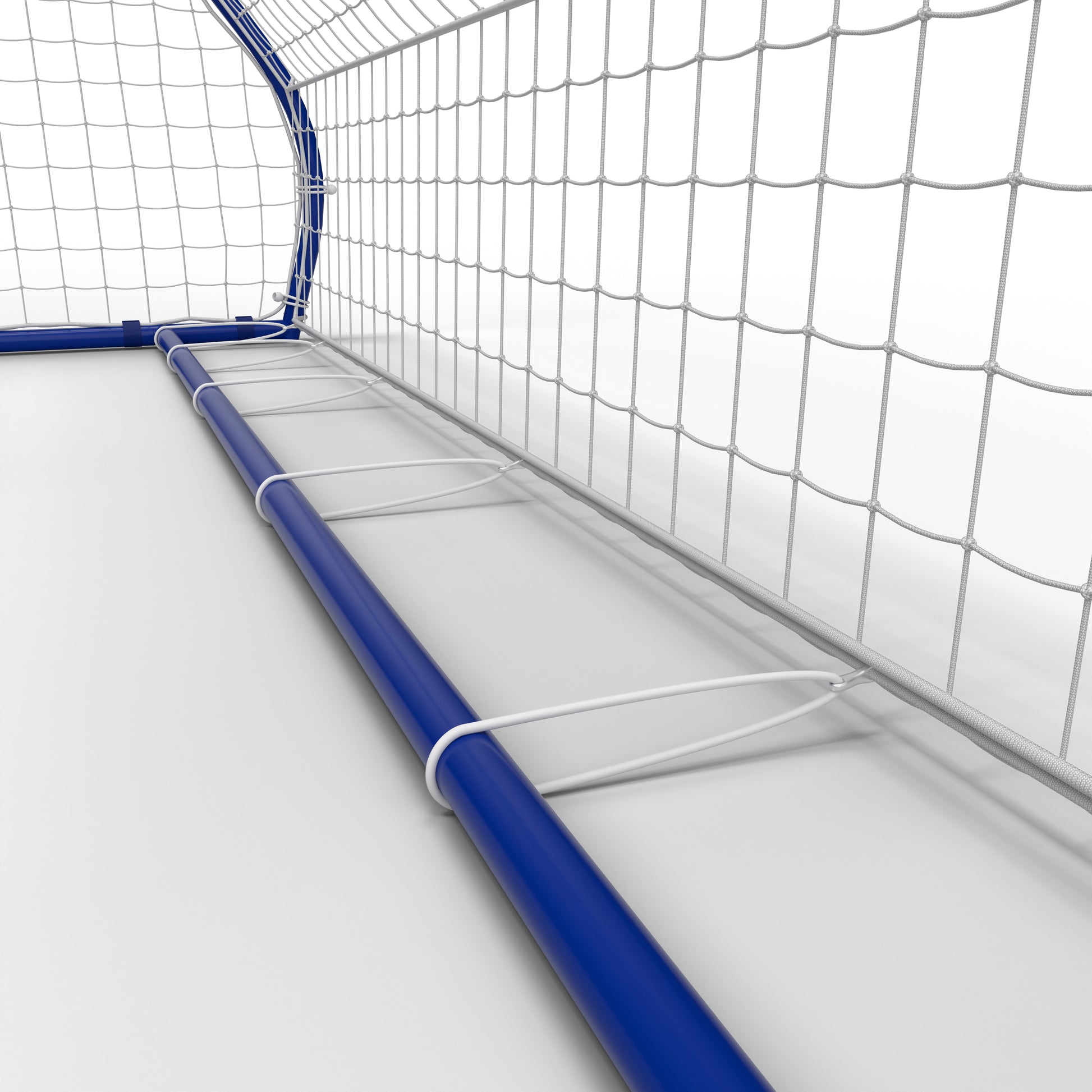Detailansicht des Netzes und der Bodenstruktur des Open Goaaal 3in1 Rebounders – zeigt stabile Verbindung und hochwertige Verarbeitung für sicheres Training.
