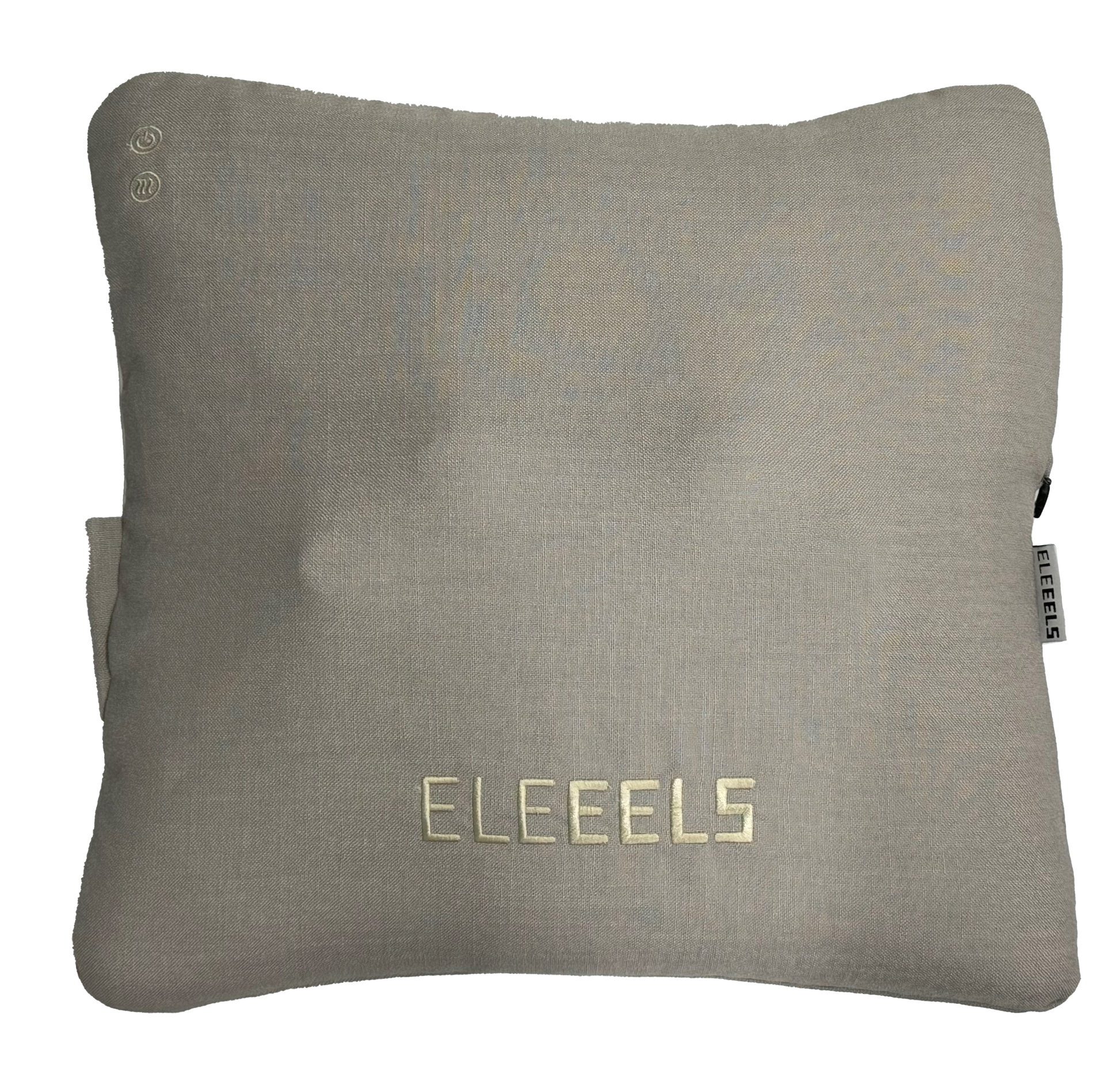 Das Eleeels H1S Shiatsu Massagekissen in einer neutralen beigen Farbe.