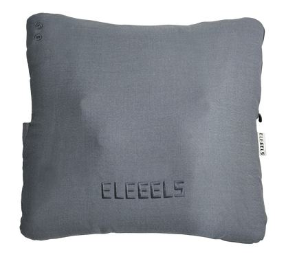 as Eleeels H1S Shiatsu Massagekissen in einer eleganten grauen Farbe.