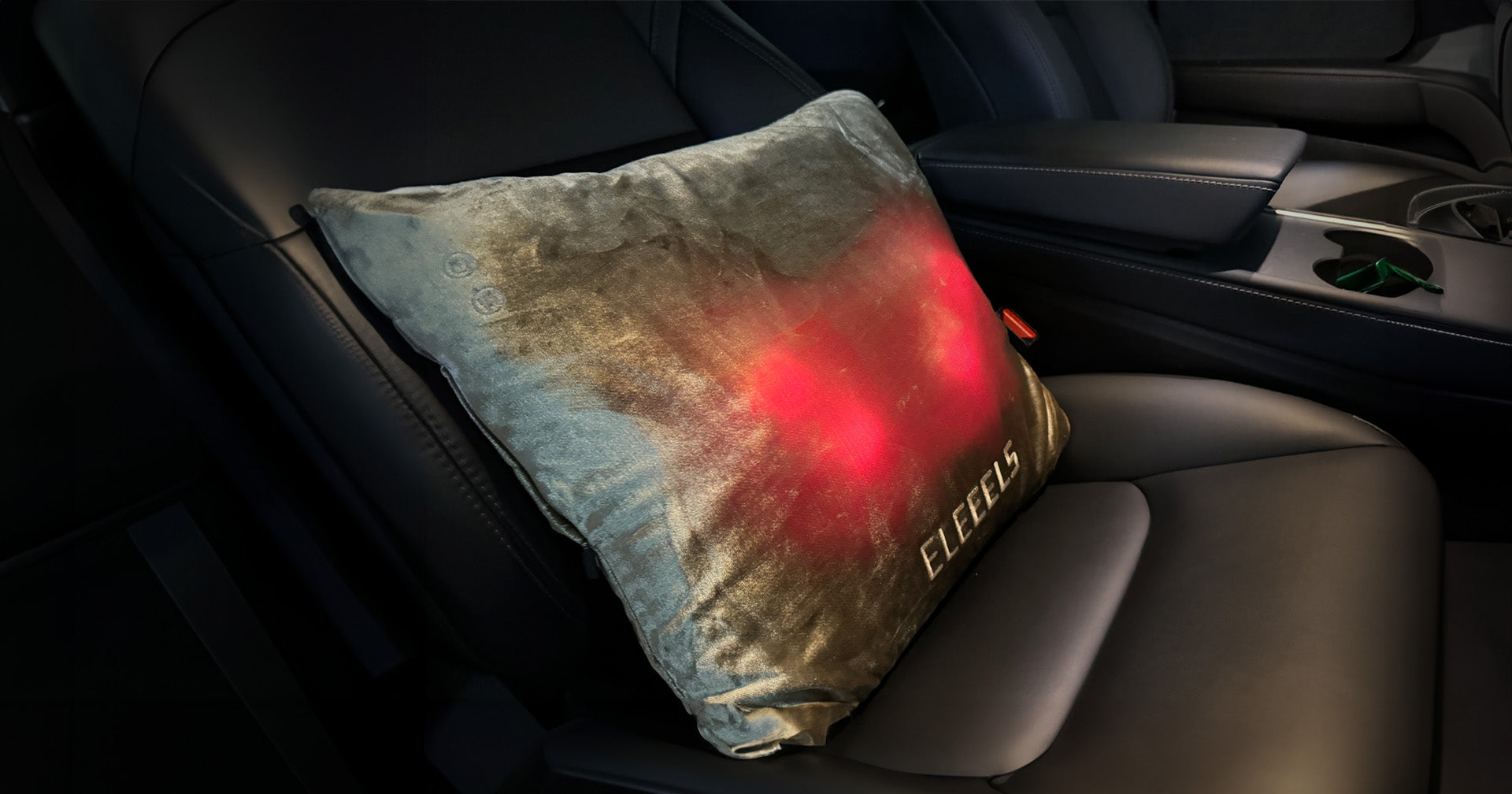 Eleeels H1S Massagekissen mit Wärme im Autositz.