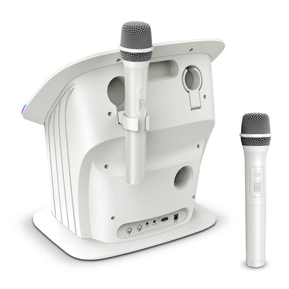 Singing Machine Karaoke-System mit Mikrofonhalterung, HDMI-Ausgang, USB-Anschluss und Audio-Eingängen