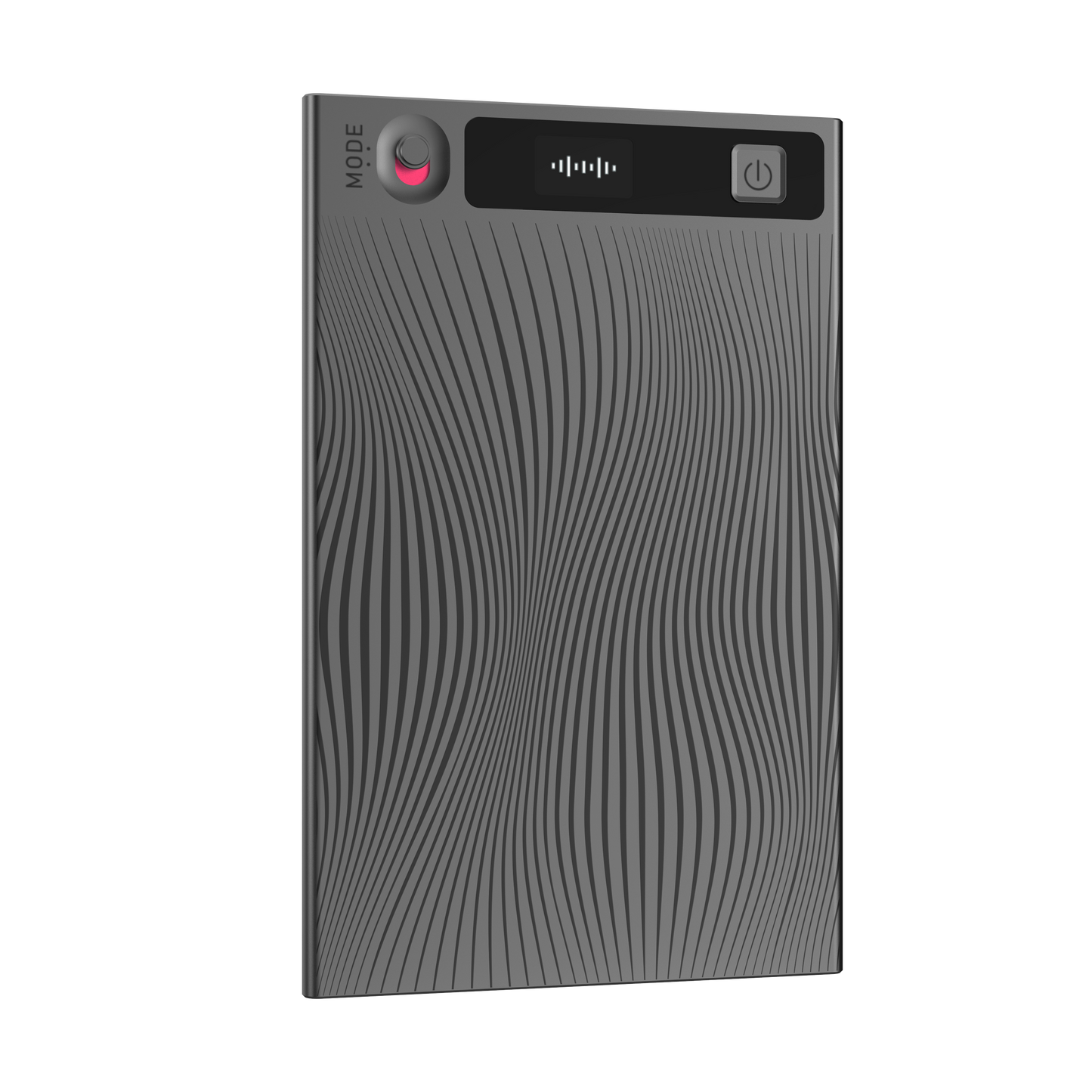 Mobvoi TicNote NE-79 KI-Diktiergerät in Grau mit integriertem Mikrofon, Aufnahmeanzeige und strukturiertem Gehäuse für Meetings, Interviews und Sprachaufzeichnungen.