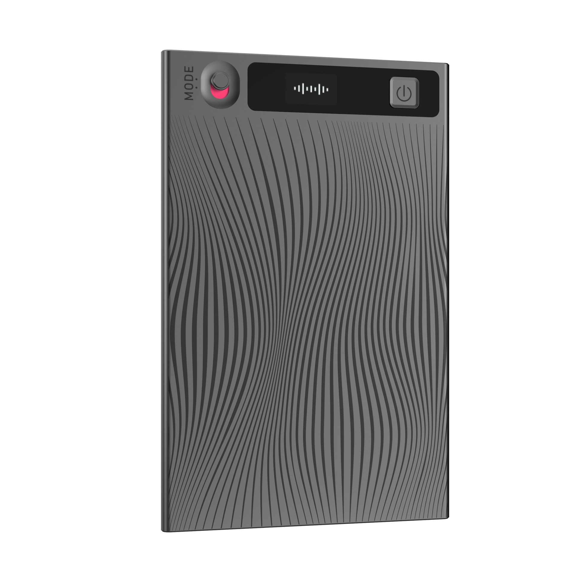Mobvoi TicNote NE-79 KI-Diktiergerät in Grau mit integriertem Mikrofon, Aufnahmeanzeige und strukturiertem Gehäuse für Meetings, Interviews und Sprachaufzeichnungen.