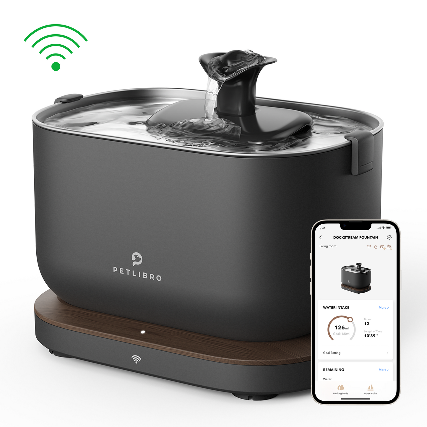 Petlibro Dockstream Smart Water Fountain - Black