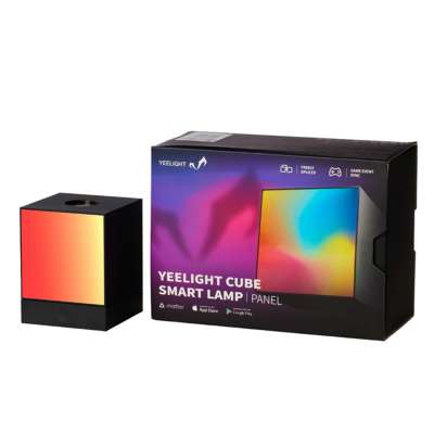 Yeelight Cube Smart Lamp Panel – modulare RGB LED Tischlampe mit Farbverlauf und Verpackung