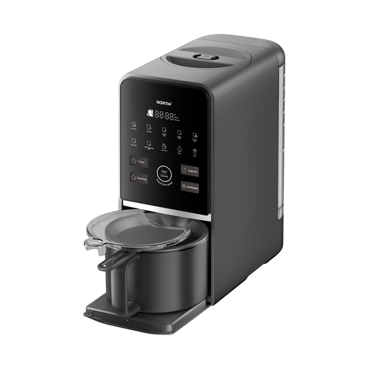 NORTH Milchmaker für pflanzliche Drinks mit Timer, Selbstreinigung und Sterilisationsfunktion für frische hausgemachte Pflanzenmilch

