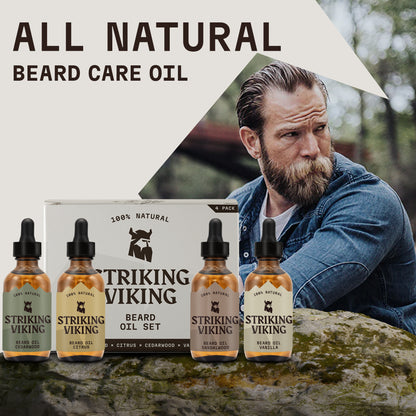 Striking Viking Scented Beard Oil Sampler Pack - Das Kennenlernpaket
