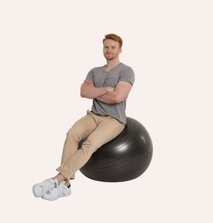 GYMBALL - Pilatesball mit Widerstandsbändern