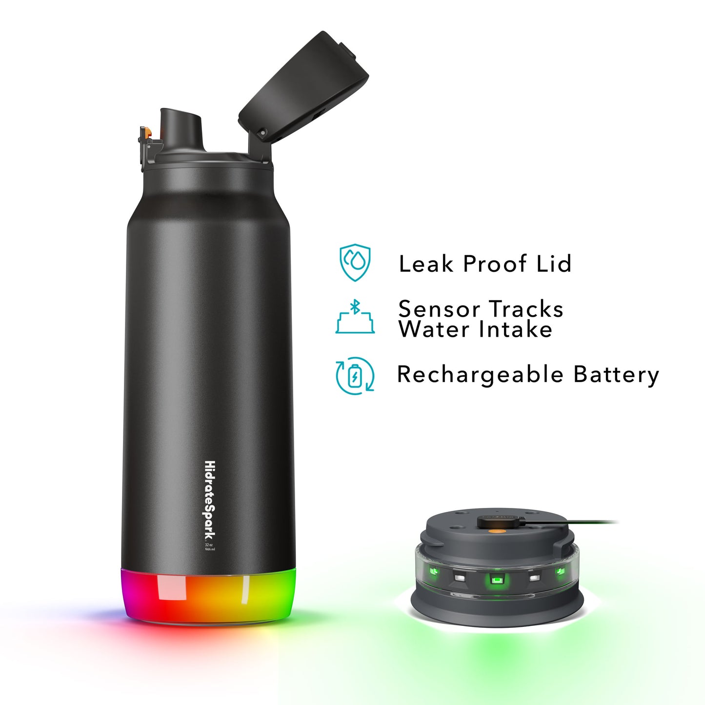 Hidrate Spark Pro Stainless Steel Chug 32 Oz - Smart Drinking Bottle